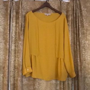 XL Loft Long Sleeve Blouse